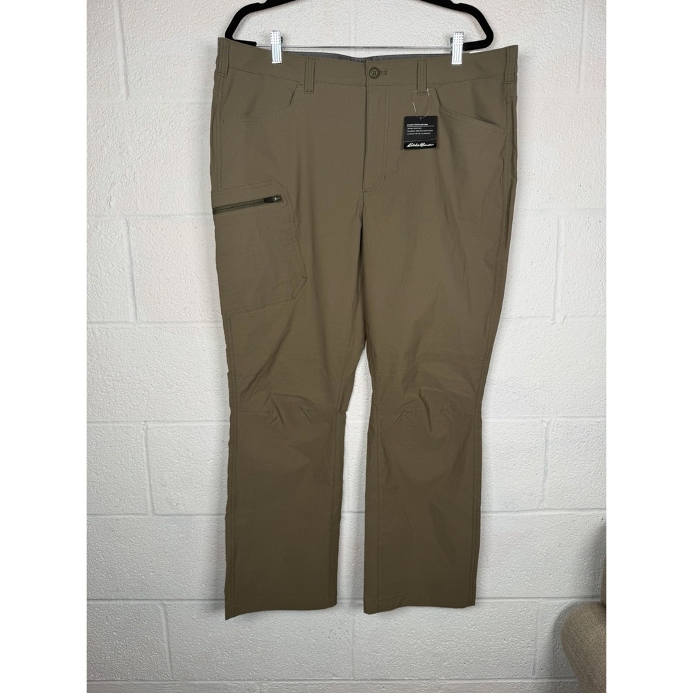 Eddie Bauer Men's 40x30 Mr Rainier Pants Slate Green Stretch Hiking Outdoor NWT